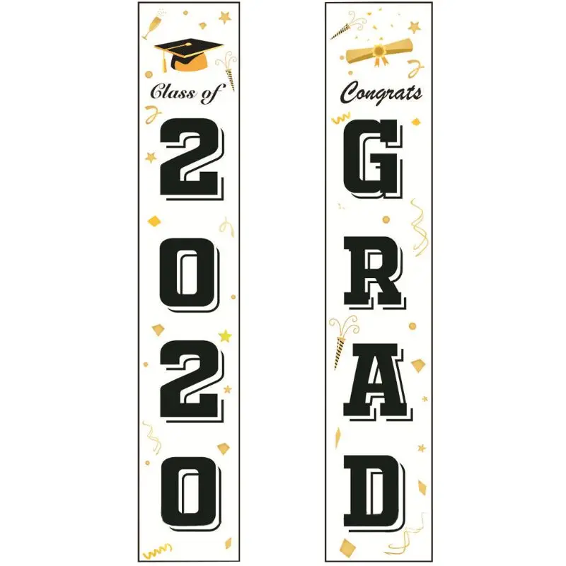 

Graduation Decorations Banners Class of 2020 & Congrats Graduation Hanging Flags X4YE