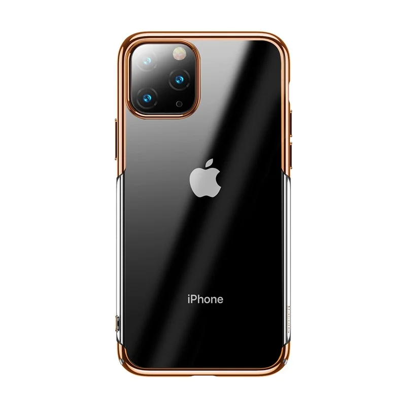 Baseus Роскошный чехол для телефона с покрытием для iPhone 11 Pro Max 11Pro Чехол Жесткий PC задняя крышка для iPhone11 защитный чехол Coque Fundas - Цвет: Золотой