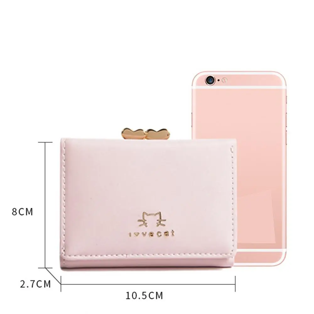 Новинка кошелек для монет несколько зажимов карт короткий женский клатч твердый