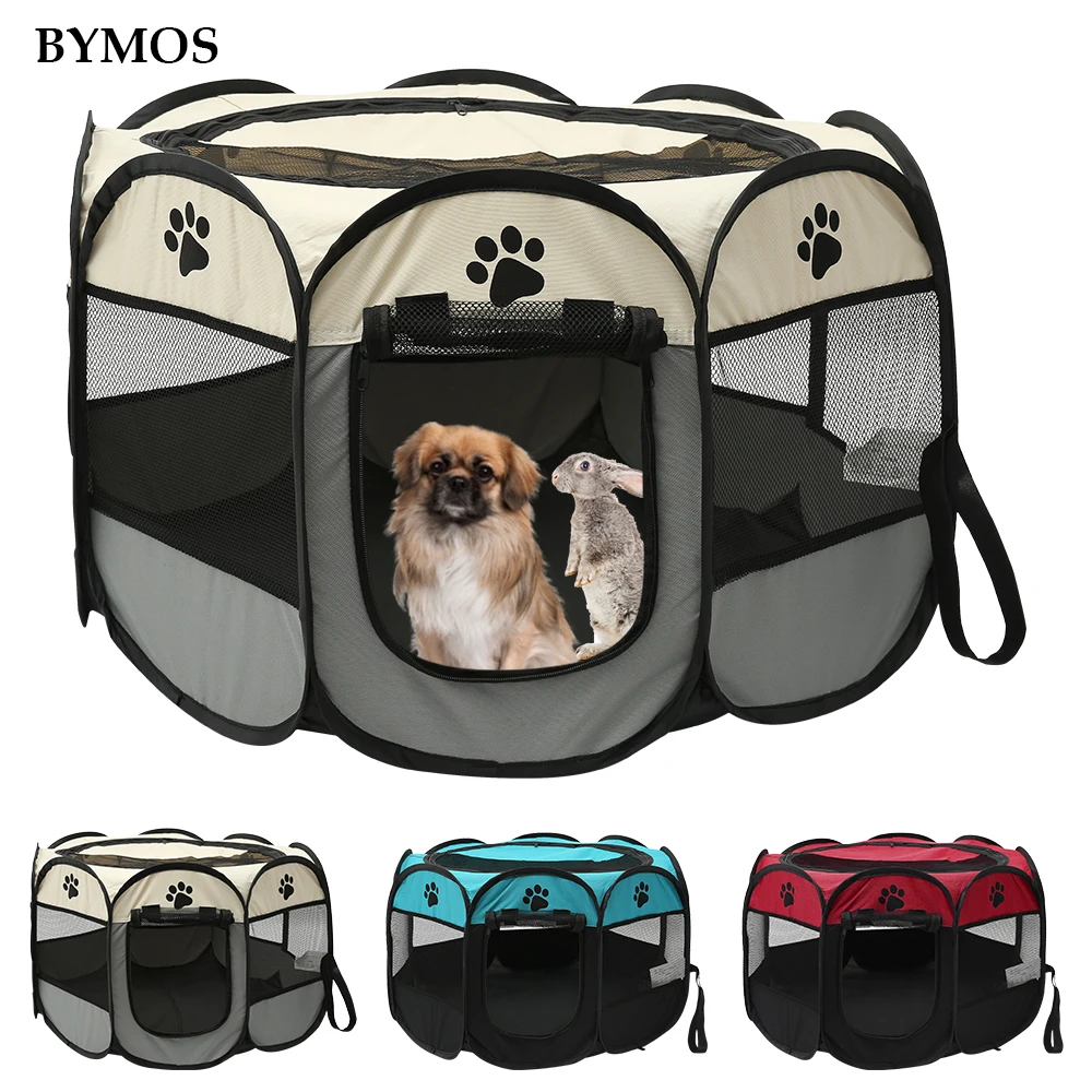 Переносная складная палатка для домашних животных домик собак клетка манеж