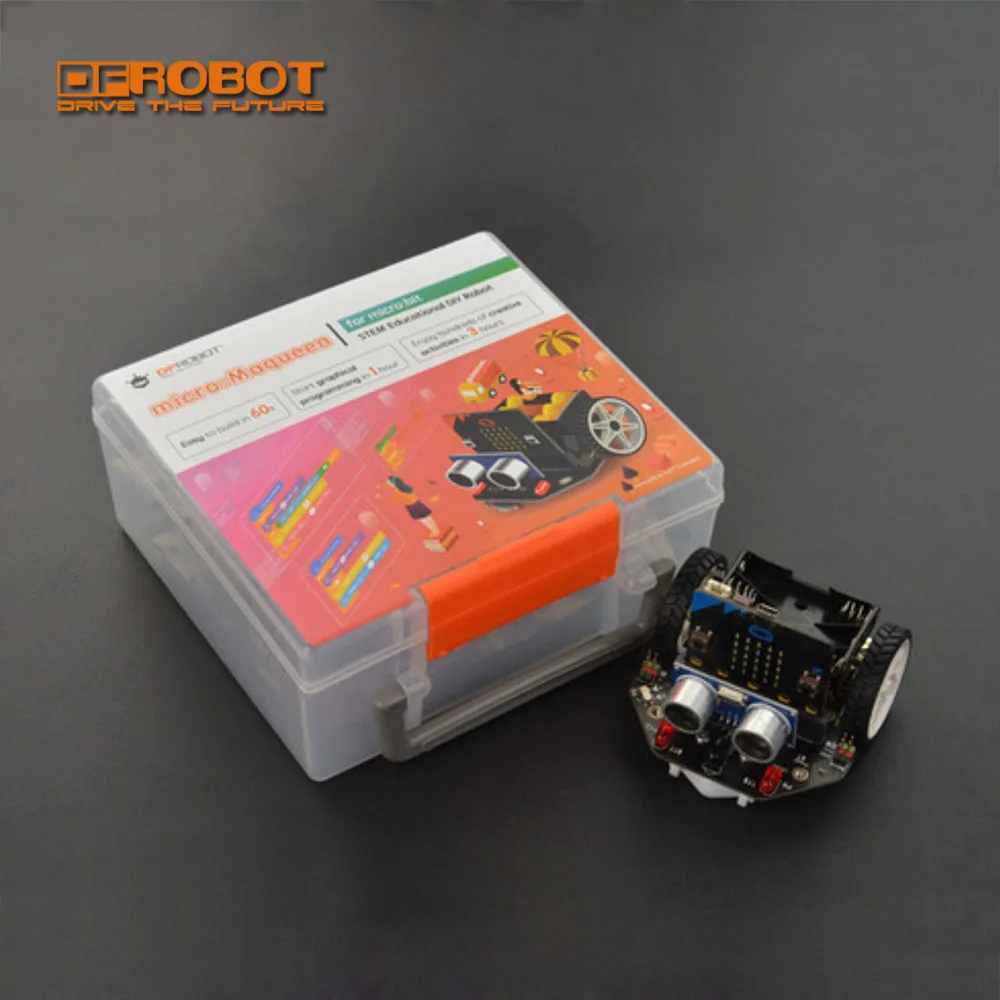 DFRobot Micro: Maqueen micro: бит графическое Программирование робот Мобильная платформа умный автомобиль V4.0 поддержка линии патруля окружающего света