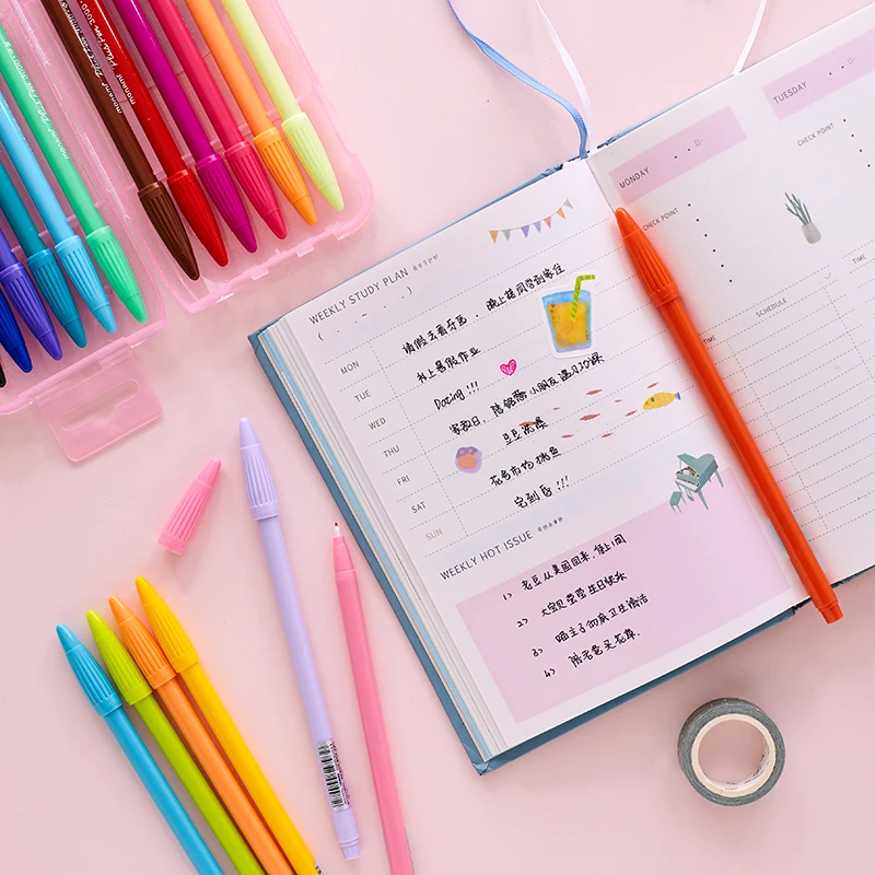 Профессиональные аниме маркеры для рисования манги 36 цветов кисть эскиза ручки