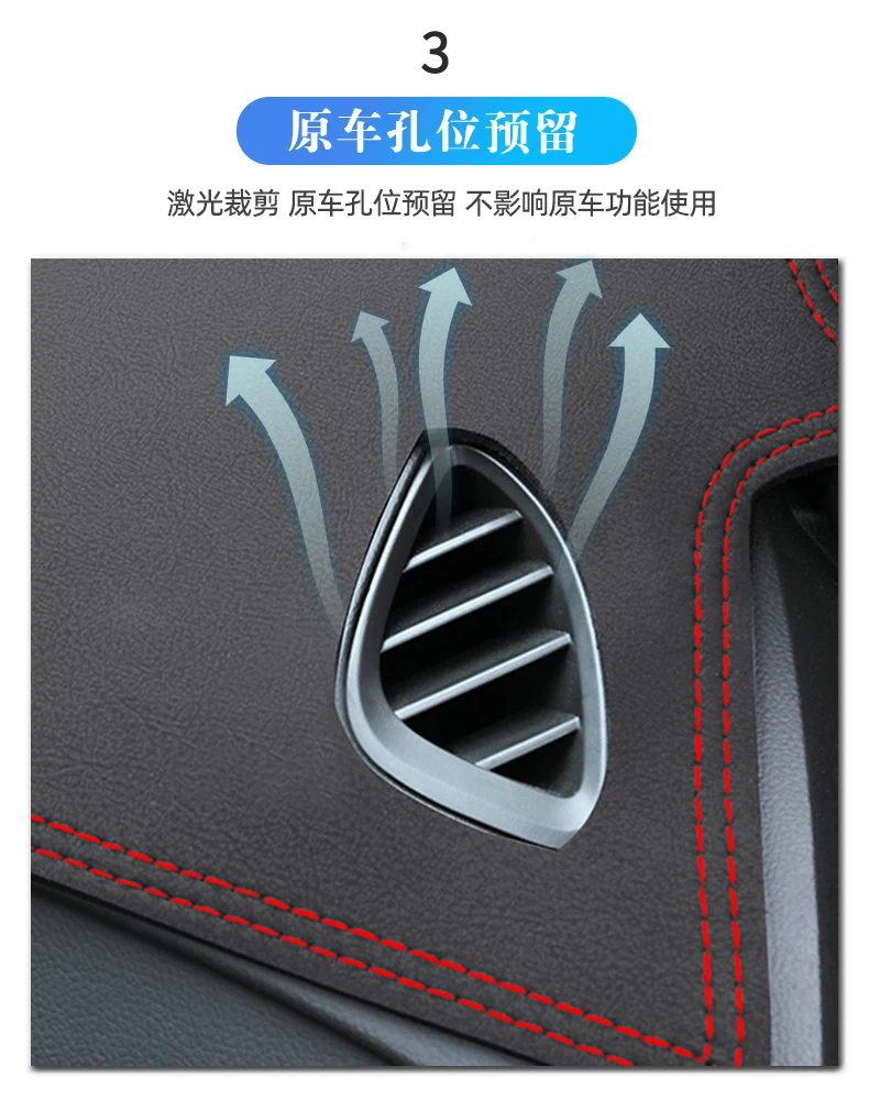 

For Changan Gravity UNI-K Central Control Instrument Panel Sunproof Lightproof Mat Car Sunscreen Decoration