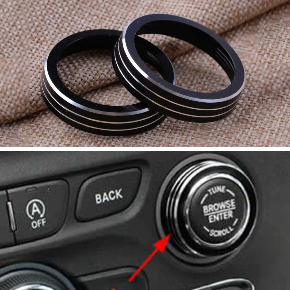 1 пара 2 шт. Черный регулятор громкости CD переключатель ручка кольцо отделка