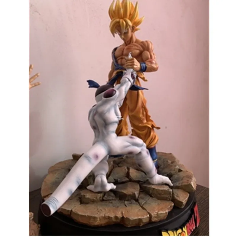1" аниме Dragon Ball Z статуя Сон Гоку против Frieza бюст сцена полная длина портрет Kakarotto анимационная фигурка GK игрушечная коробка 41 см V337