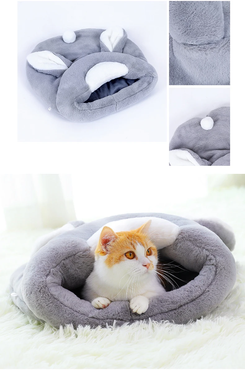Hoopet кошка Милая корзина в форме кролика домик для кошки питомник для собаки щенка дома спящий питомник Тедди удобный дом