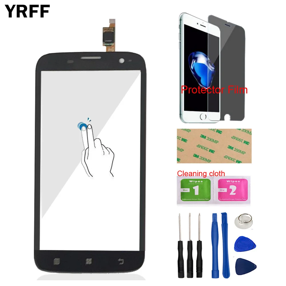 

YRFF 5,0 ''телефон для Lenovo A859 A 859 сенсорный экран Сенсорная панель дигитайзер Переднее стекло Сенсорные Инструменты Бесплатная Защитная Пленка ...