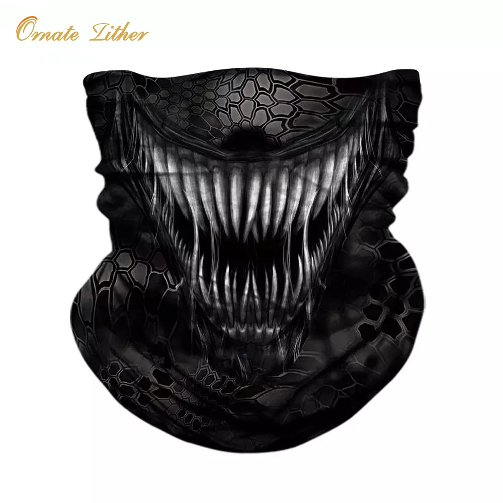 3D Mascarilla Hombre Bandanas facemask Ciclismo Venom Neck Gaiter Ghost Face Shield Лыжная Балаклава маска повязка на