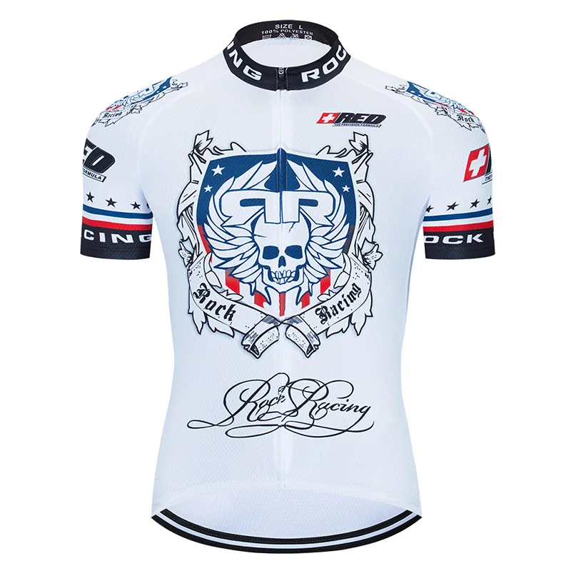 

2021 White Cycling Jerseys MTB Bicycle Clothing Quick Dry Bike Wear Clothes Men's Short Maillot Roupa Ropa De Ciclismo