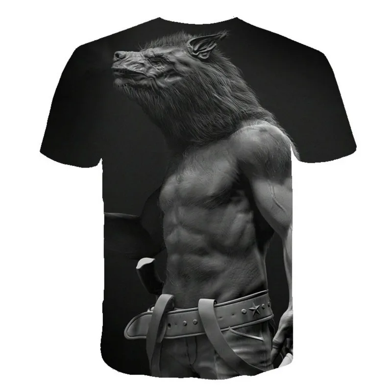 

New Arrival Summer 2021, Animal Wolf 3D Print Mens T Shirt Fashion Casual Clothing Round Neck Short Sleeve Top Best Sellingshirt