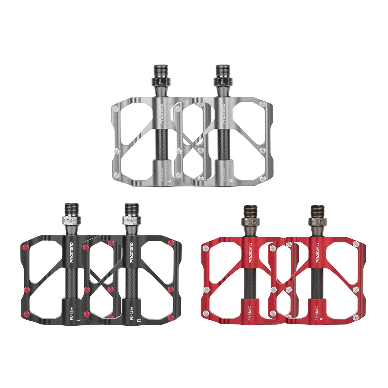 MTB Road Bike Pedals Lightweight Widen 9/16" DU Bearing Bicycle Pedals