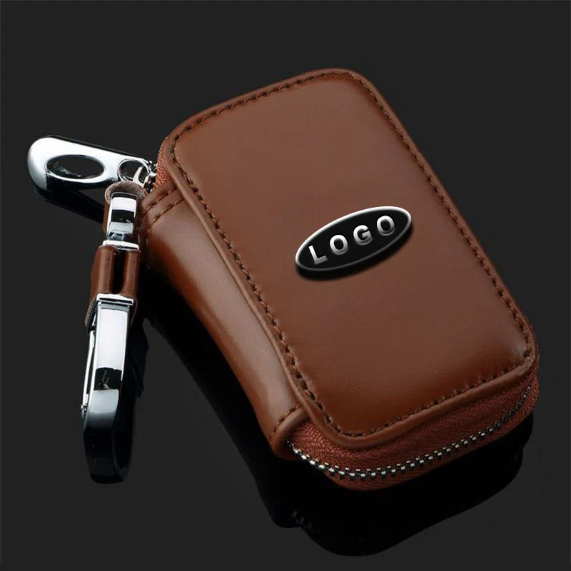 

Leather Car Key Case Fob Pocket Cover Case For Honda Civic CR-V HR-V Accord Jade Crider Odyssey 2015- 2018 Remote Protector Logo