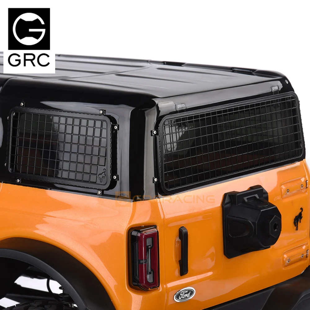 Grc Stainless Steel Car Window Mesh Side Window Mesh + Tail Window Mesh For 1/10 Rc Car Trax Trx4 92076-4 Bronco Parts enlarge