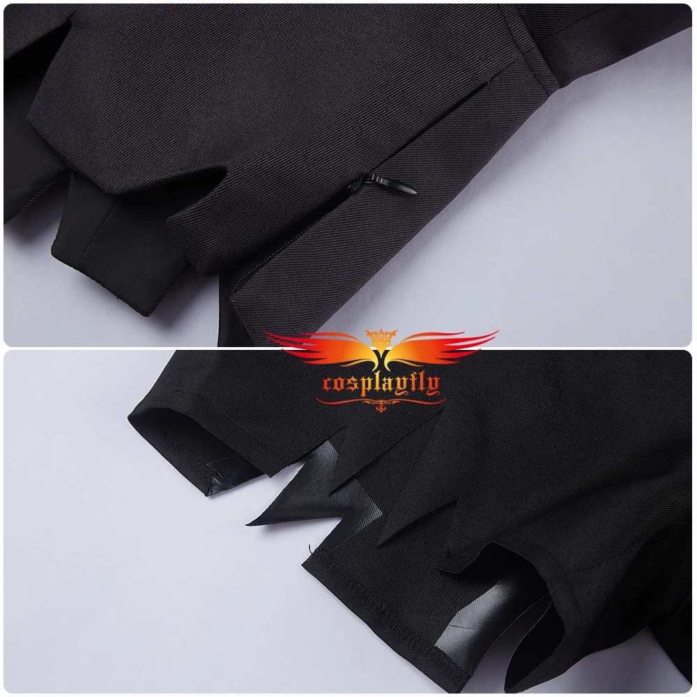 Anime Helluva Boss Loona Cosplay Costumes for Women Adult Sexy Halter Neck Vest Shorts Necklace Gloves Black Outfits Halloween
