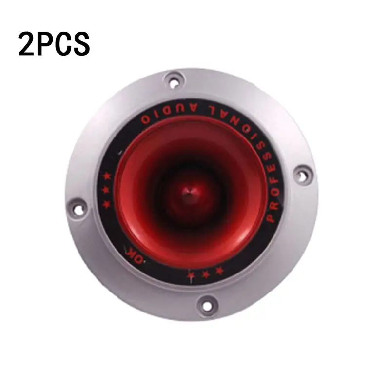 

2PCS 4" Round Piezoelectric Tweeters Ceramic Piezo Horn Speaker Treble Home Stage Loudspeaker Without Light