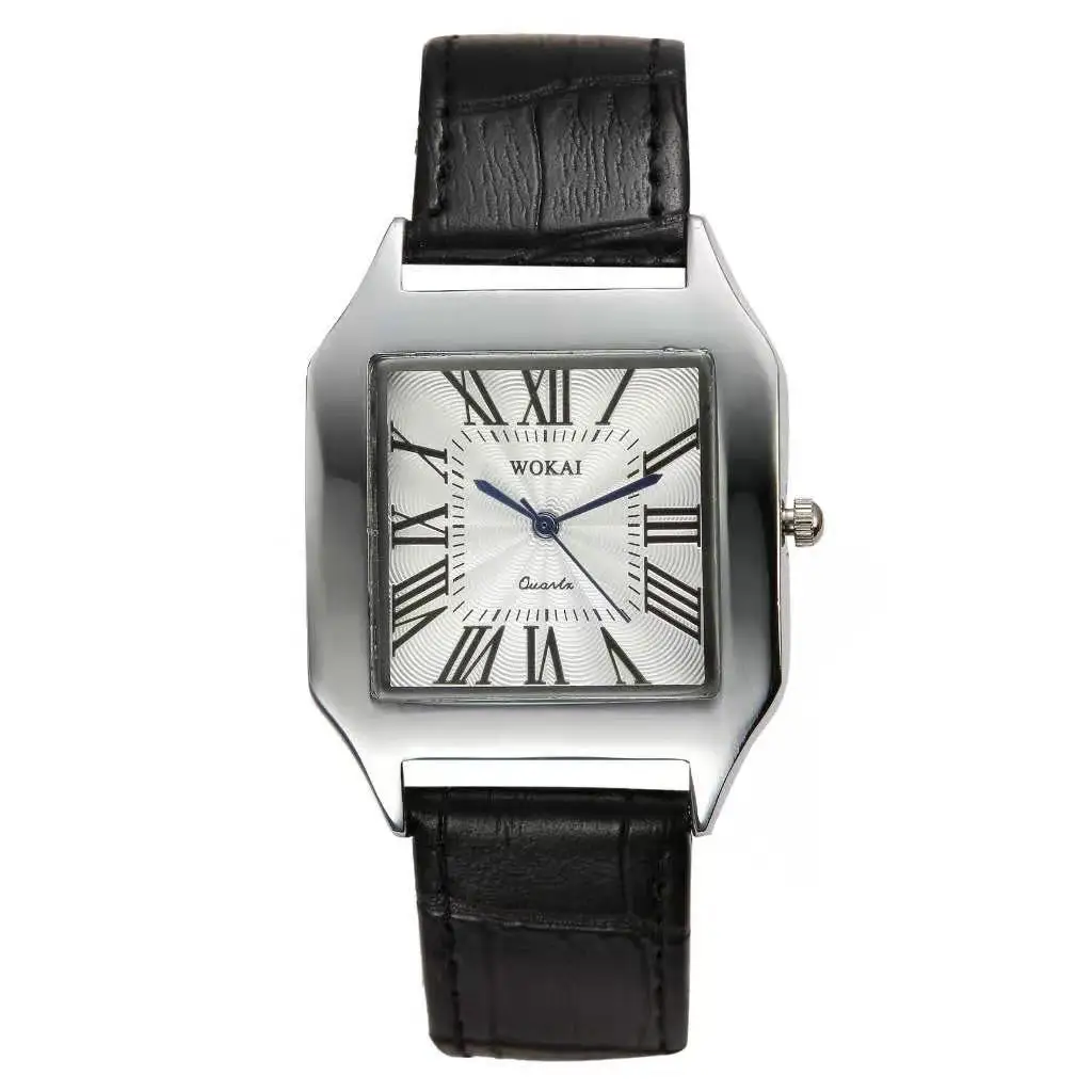 Часы наручные женские кварцевые роскошные повседневные с кожаным ремешком цвета