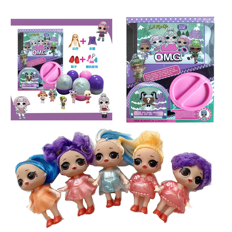 

5pcs/box LOL Surprise Doll Capsule Toy Toys Girl Child Capsule Toy Capsule Ball Dress Up Doll Toy Lol Dolls Toys for Girls