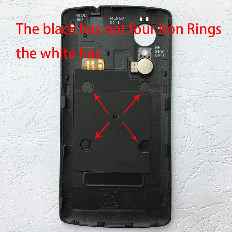ZUCZUG пластиковый чехол для батареи задний корпус для LG Google Nexus 5 D820 D821 чехол с NFC антенной+ зуммер Вибратор