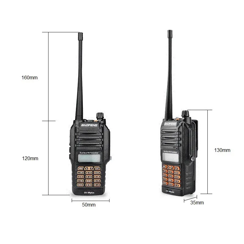 BAOFENG UV-9R PLUS 10 Вт Высокая мощность Водонепроницаемая рация UHF VHF 4800 мАч морской CB Ham Радио Рыбалка КВ трансивер UV 9R
