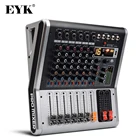 EYK EA60 6-канальная микшерная консоль с бесшумным переключателем и переключателем PFL Bluetooth запись 3 полосы 16 DSP Эффект Профессиональный USB аудио микшер