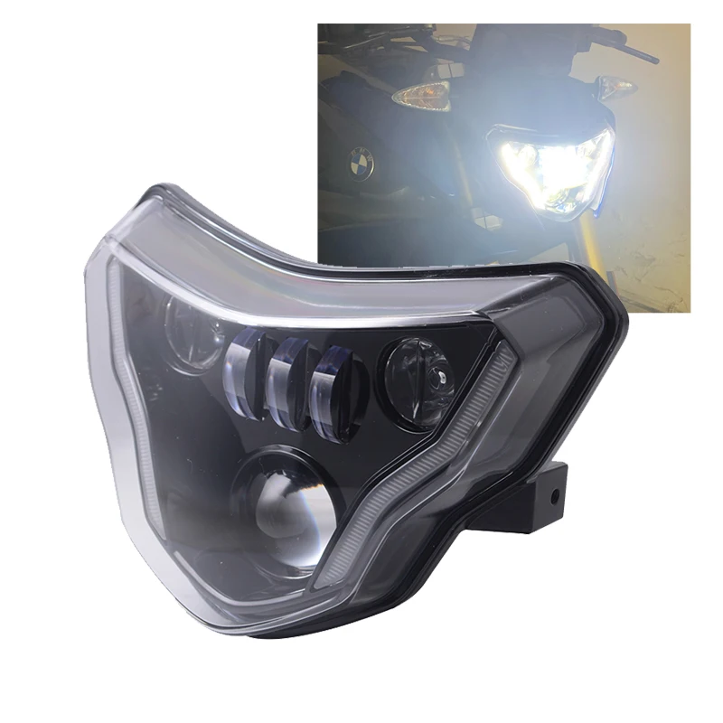Гарантия на BMW G310GS G310R 100 Вт светодиодный фары для BMW G 310GS 310R мотоциклетные фары с полным комплектом дьявольских глаз Гарантия на BMW G310GS G310R 100 Вт светодиодный фары для BMW G 310GS 310R мотоциклетные фары с полным комплектом дьявольских глаз