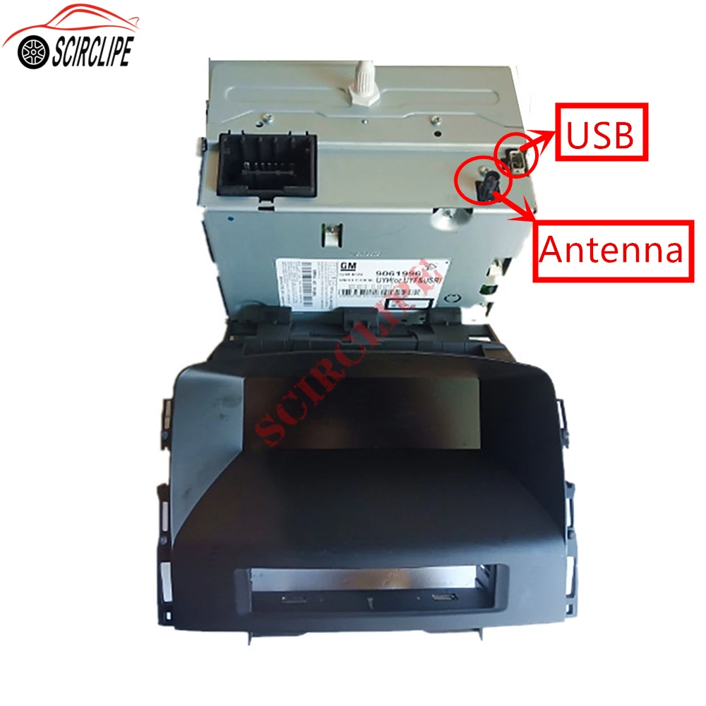 8-контактный Iceblue компьютер с ЖК-экраном радио аудио приемник AM FM MP3 USB один CD плеер