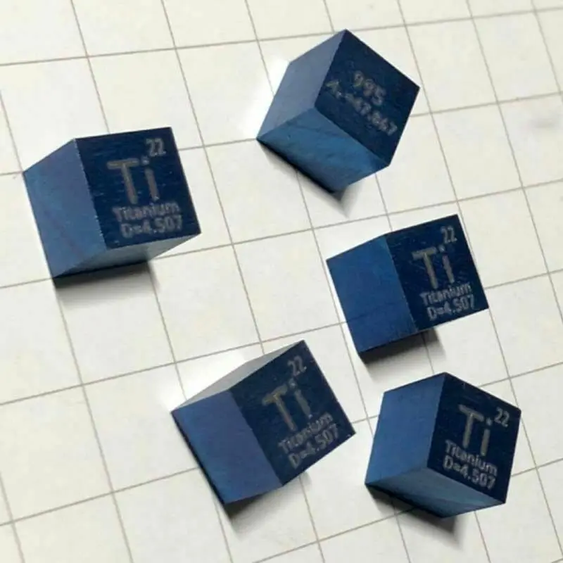 

Neues 10mm 99,5% Titan Ti Metall Wrfel geschnitzt Element Periodensystem