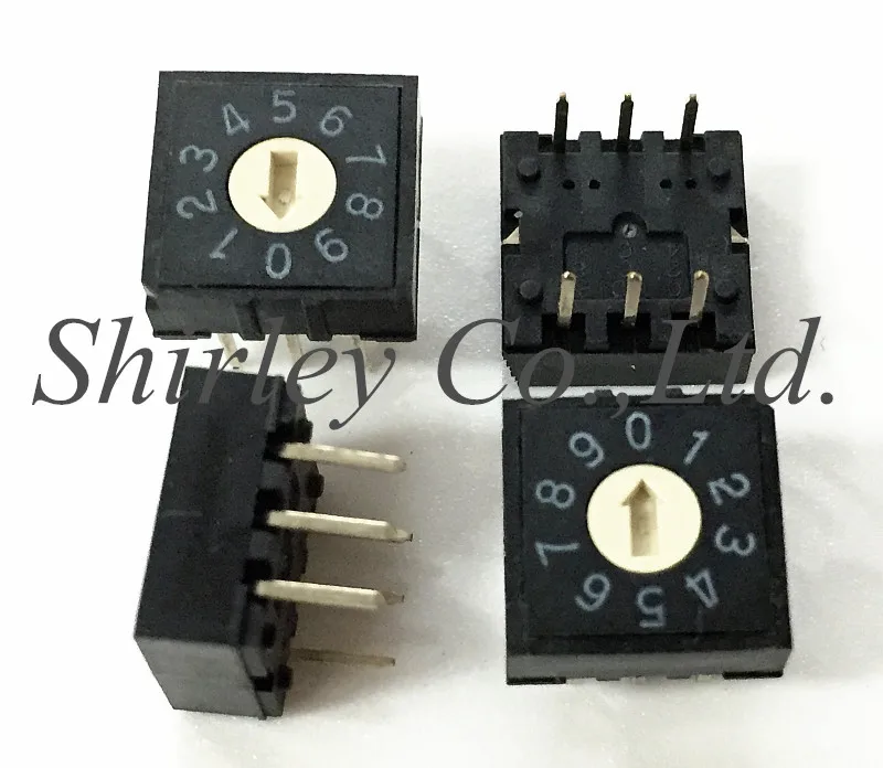 100% Новый оригинальный тайваньский круглый RH3AF 10R V B Роторный Переключатель 10