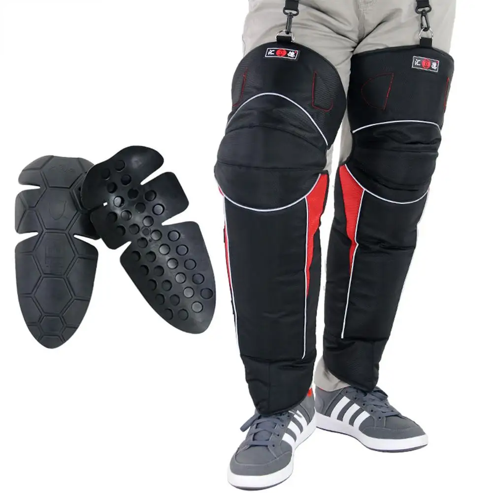 

Warm Gaiter Legging Legs Cover Detachable Knee Pads PU Leather Adjustable Strap Windproof Men's Leg Covers