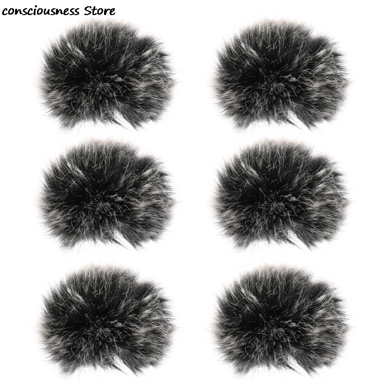 Универсальный петличный микрофон меховой для ветрового стекла мягкая