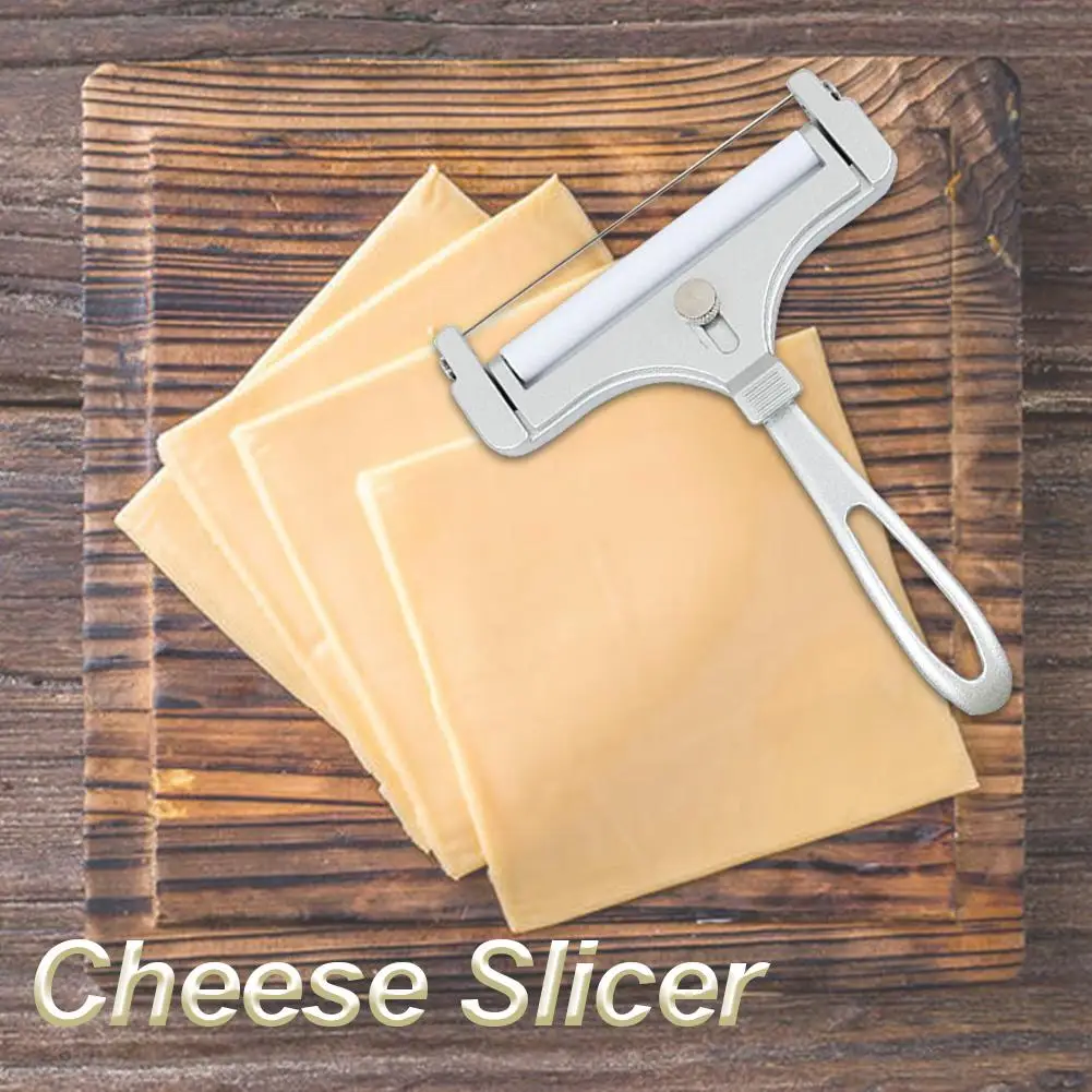

Stainless Steel Wire Cheese Slicer Adjustable Thickness Cheese Cutter Kitchen Cooking Tool For Make Cheese Block Into Slices