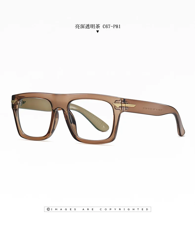 

2021 High Quality Vintage Square Style TR90 Anti Blue Plain Glasses Fashion Brand Design Eyewear Frame Eyeglasses Oculos De Grau