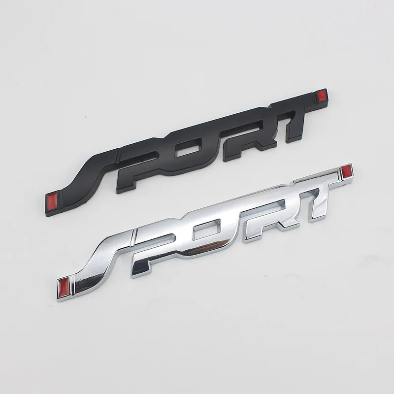 

1 Pcs 3D Metal Car Styling New Sport Logo Emblem Car Stickers Trunk Badge Decals For Ford