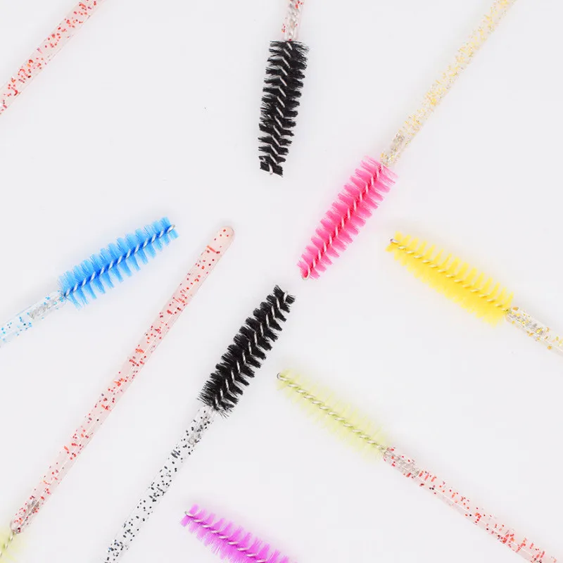 

50 Pcs Disposable Eyelash Brush, Adjustable Curvature, Extension Tool, Eyebrow Comb, Portable Model, Makeup Brush, Beauty Tool,