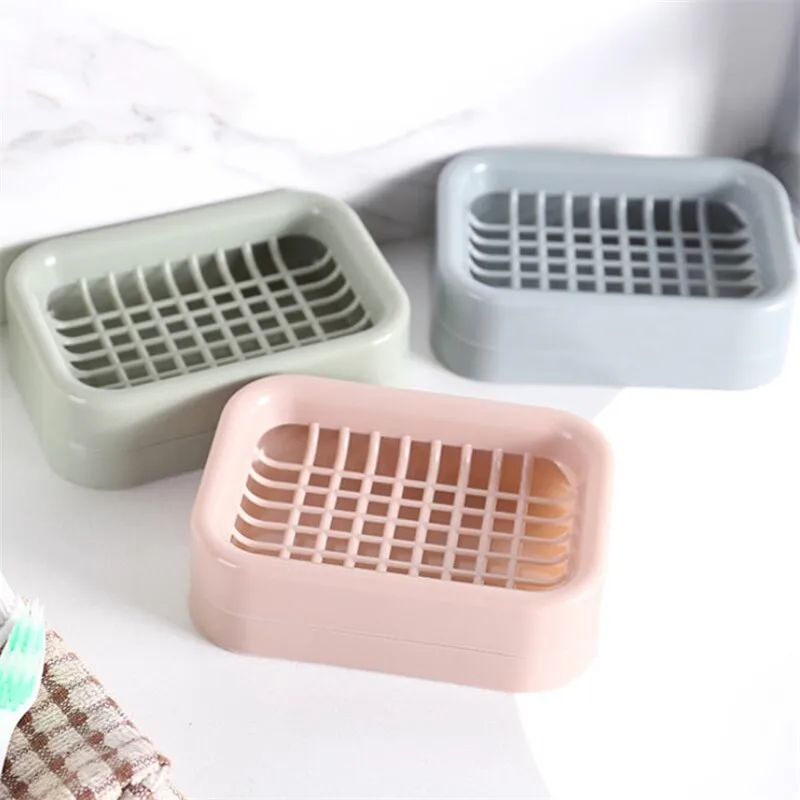 Нескользящая Пластиковая Коробка для мыла держатель душа дренажный инструмент