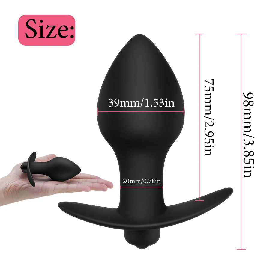 Вибратор Анальная пробка массажер простаты товары для взрослых геев силиконовый
