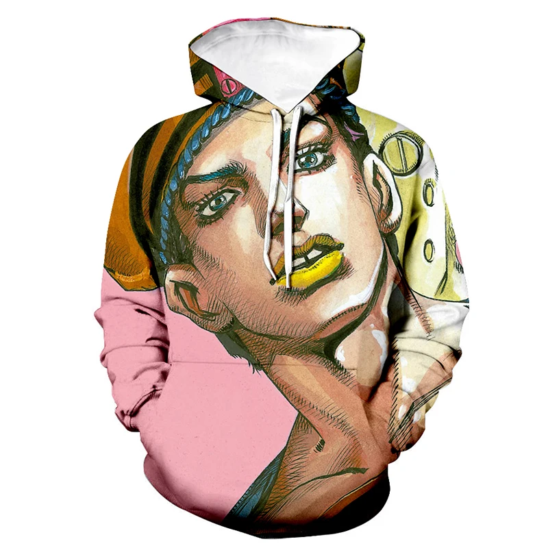 

2020 Popular Anime Print Hoodies JoJo's Bizarre Adventure 3D Printed Streetwear Hooded Sweatshirt MenWomen Casual Hip Hop Hoodie