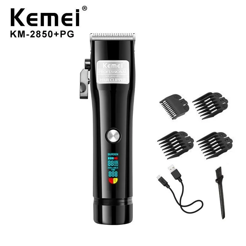 Kemei профессиональная машинка для стрижки волос электрическая мощная
