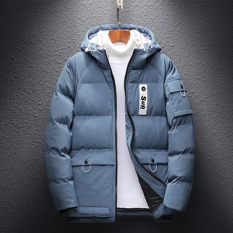 8XL Men's jacket wear new short autumn/winter with down and thick down cotton-padded Korean version is fashionable high quality