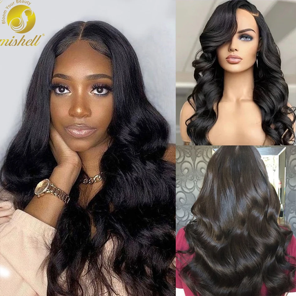 Brazilian Body Wave Lace Frontal Wigs Swiss Lace Front Human Hair With Baby Hair Remy Princess