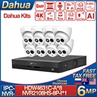 Оригинальный комплект Dahua, 8 шт., стандартная IP-камера, 6 МП, встроенный микрофон, слот для SD-карты +  WizSense, сетевой видеорегистратор 4POE