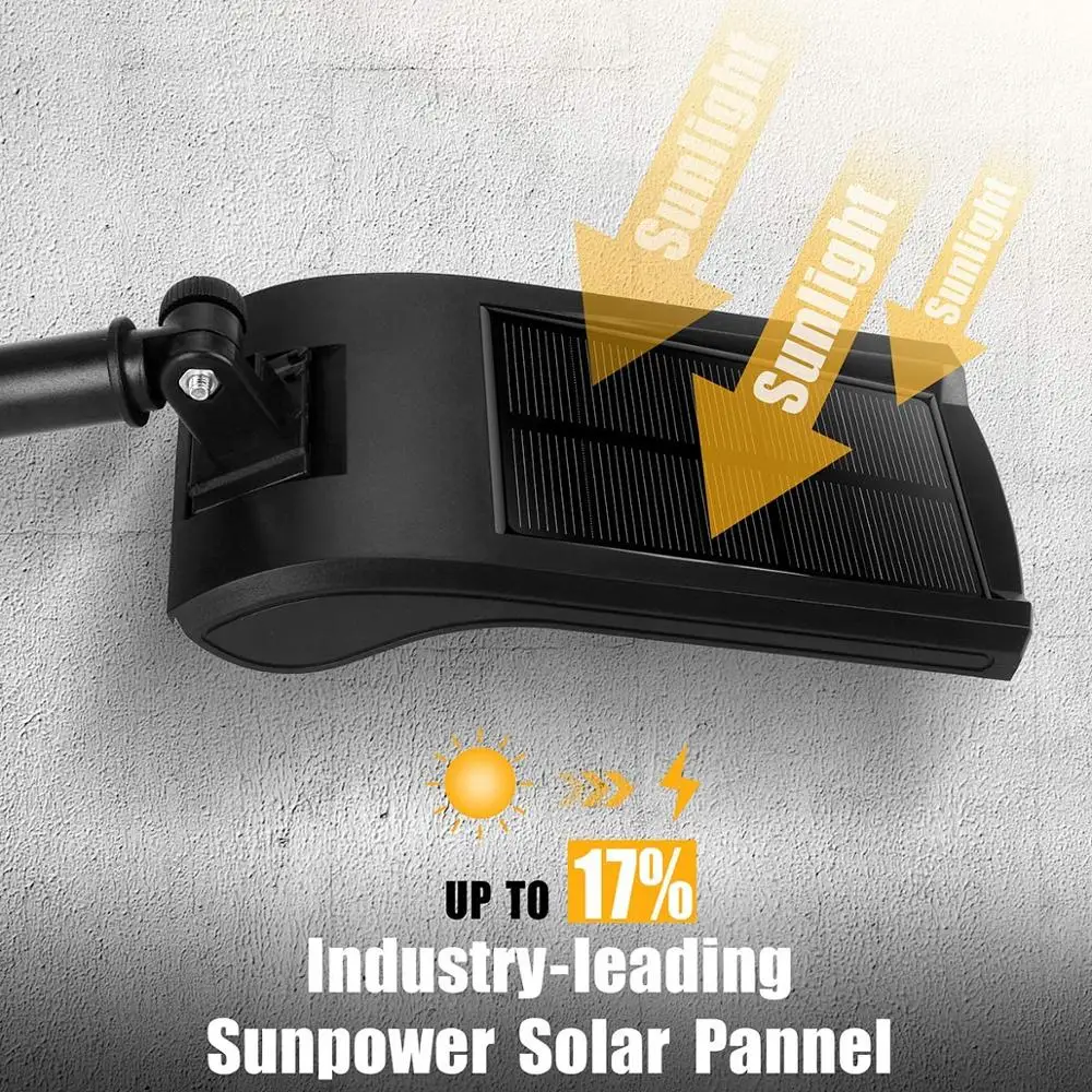 Солнечная лампа водонепроницаемый светильник с 36 светодиодами датчиком