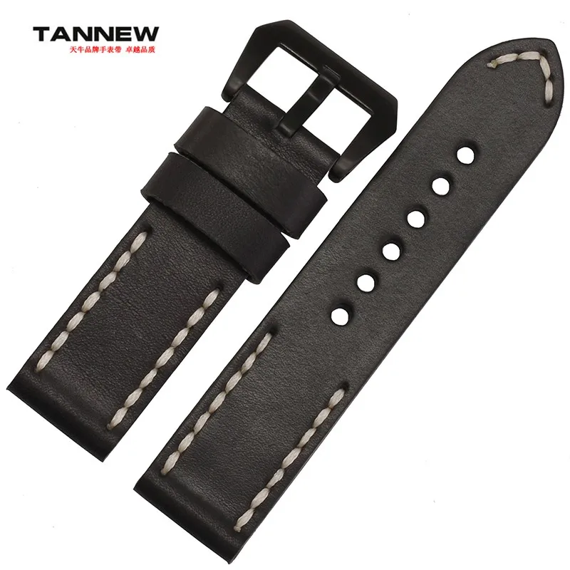 Ручная строчка из натуральной кожи для Panerai Hamilton браслет соответствует кожаному