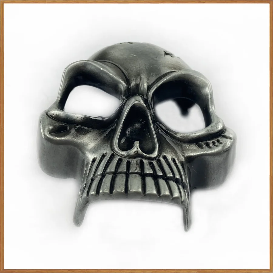 BuckleClub ретро 3D череп ремень с пряжкой для джинсов подарок ковбойский пряжка FP-03361