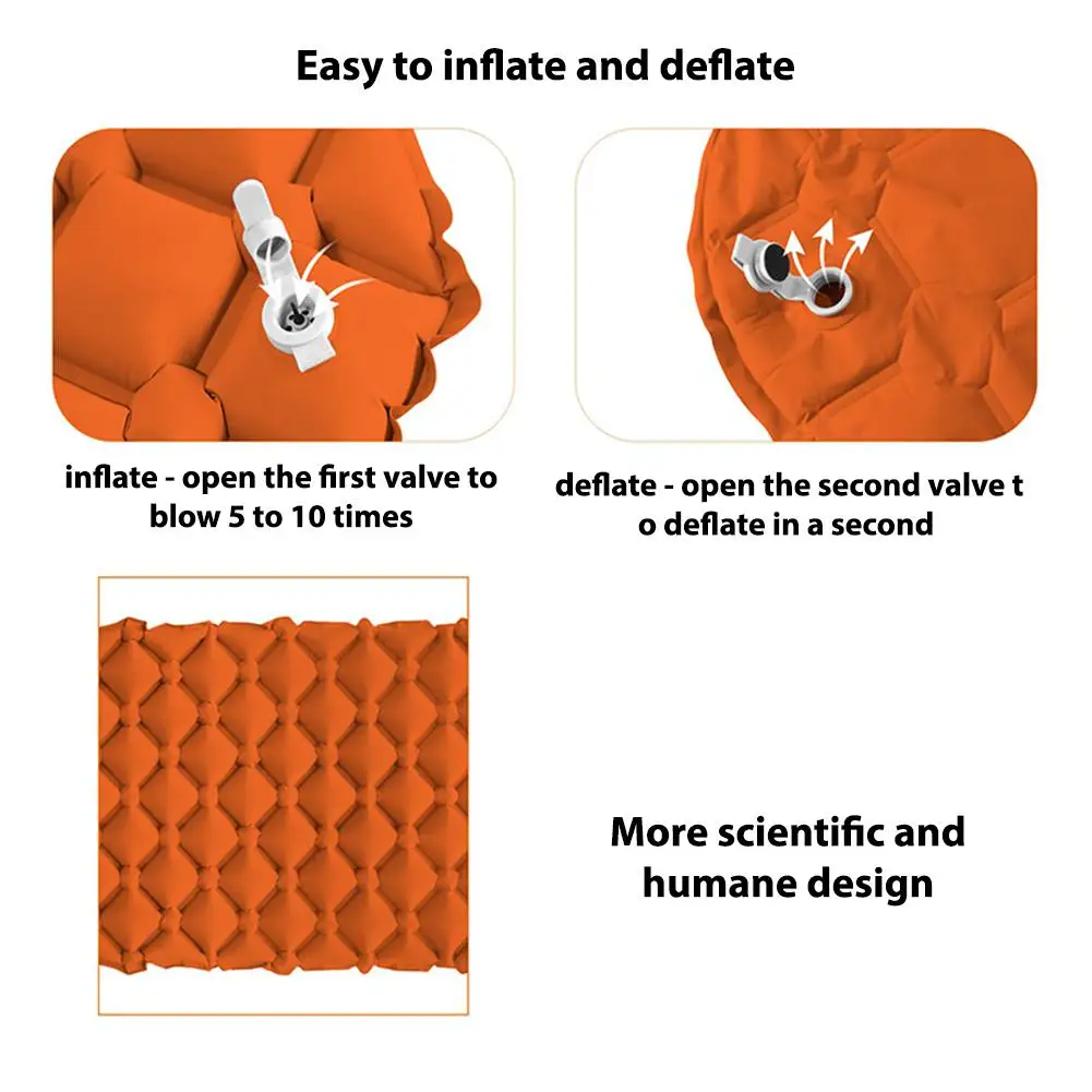 Надувной одиночный спальный коврик HiMISS из ТПУ ультра светильник кровать для