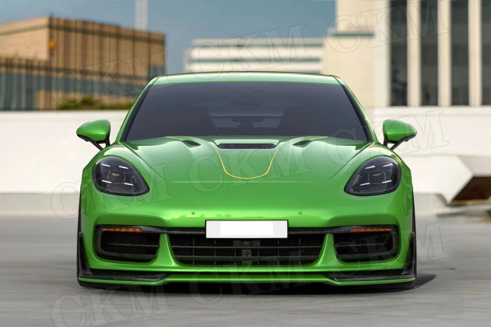 Для Porsche Panamera 971- сухой карбоновый комплект для тела Передние Губы разветвители боковые юбки задний бампер диффузор задний спойлер
