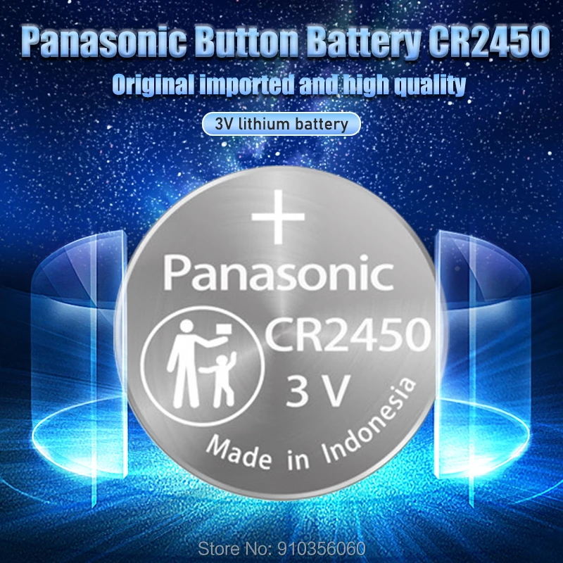 3 шт. Panasonic CR2450 3V Батарея DL2050 BR2450 литиевая батарея таблеточного типа для