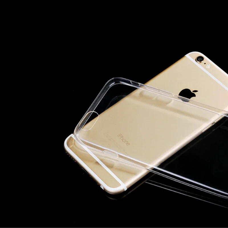 Силиконовый чехол для телефона Iphone 7 8 6Plus 7Plus 8Plus противоударный прозрачный