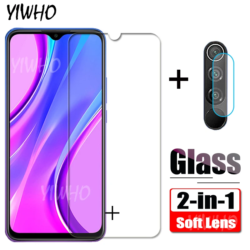 Для Xiaomi Redmi 9 стеклянная пленка на объектив камеры + защитное закаленное стекло