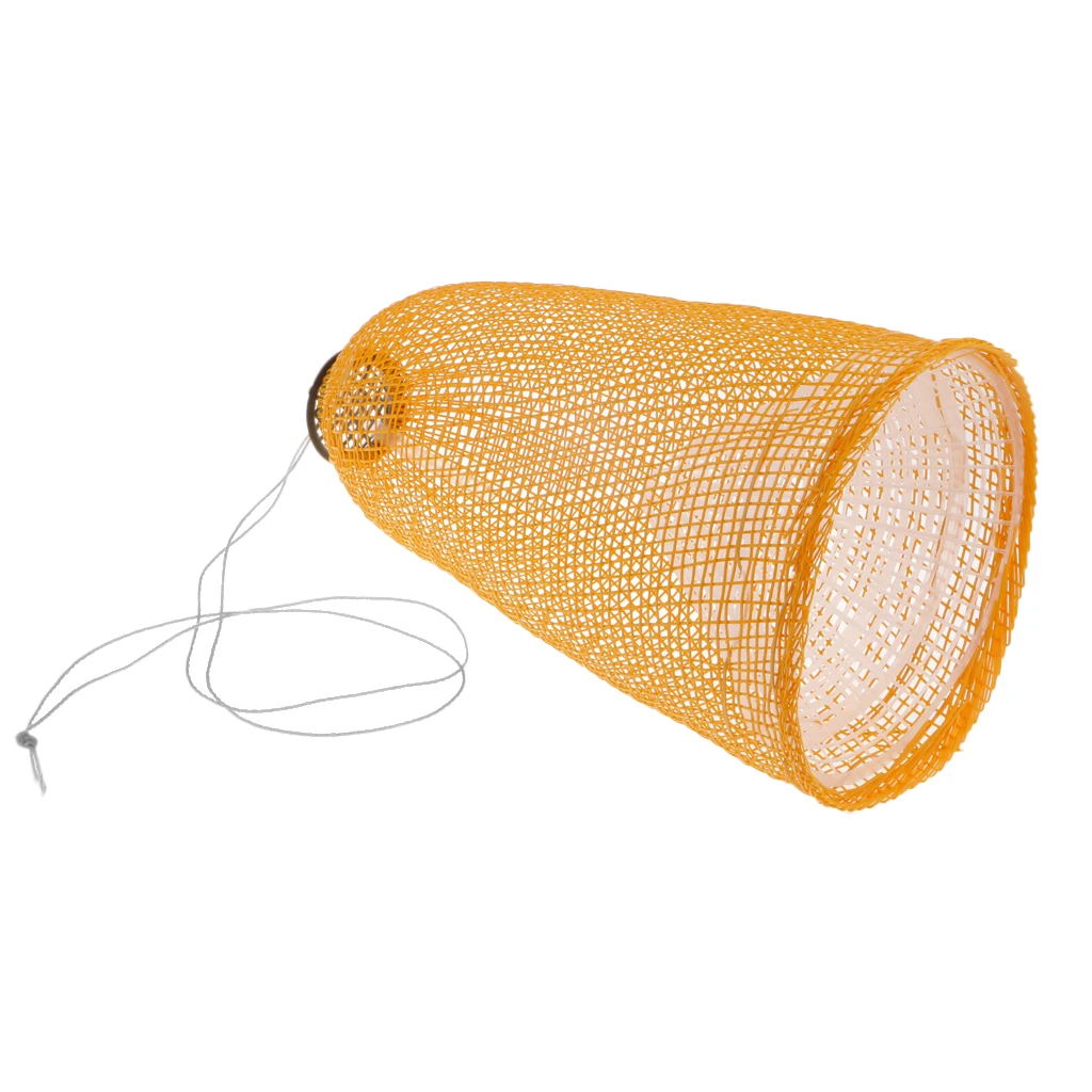 

Imitation Bamboo Shrimp Cage Plastic Loach Crab Cage Folding Fish Keep Net Stretchable Fish Cage Fishing Net